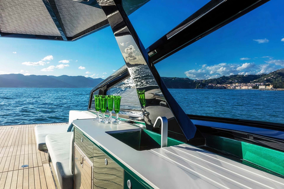 Аренда luxury tender Wally 43 Azure на Миконосе